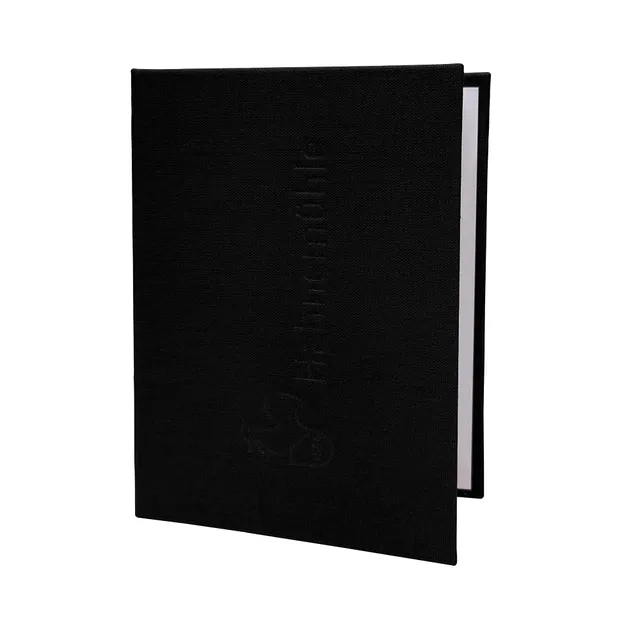 hahnem-hle-mini-fotoalbum-10x15-cm-leinencover-schwarz-f-r-40-fotos image 1