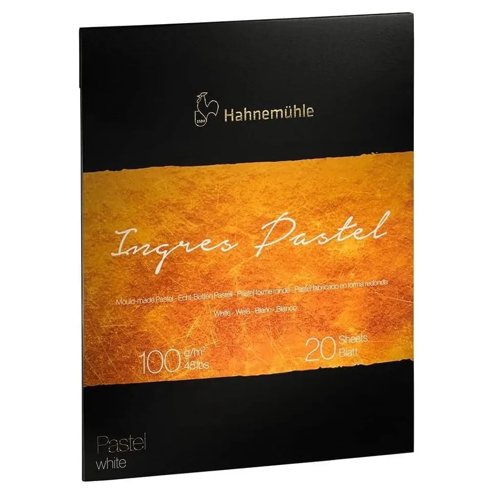 hahnem-hle-ingres-pastel-pad-wei-100-g-m-malblock-f-r-pastell-und-zeichnung image 1