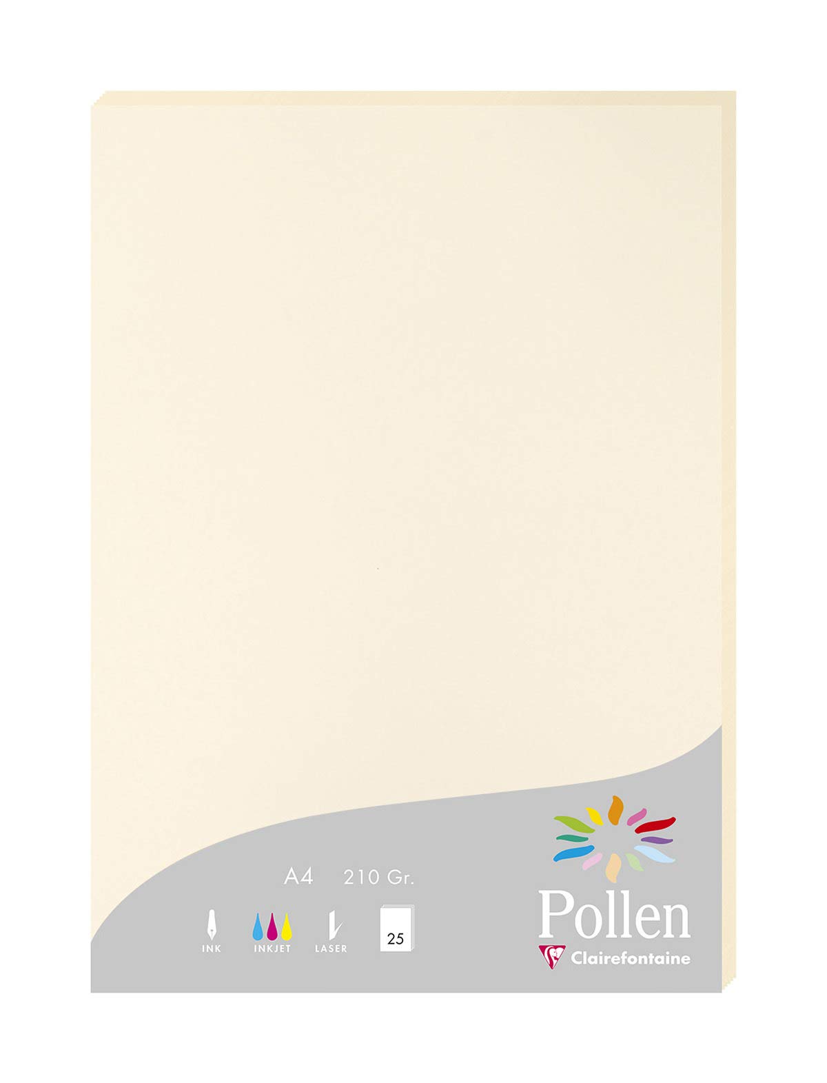 clairefontaine-pollen-24212c-karten-a4-210g-21x29-7-cm-kirschrot-25-st-ck image 7