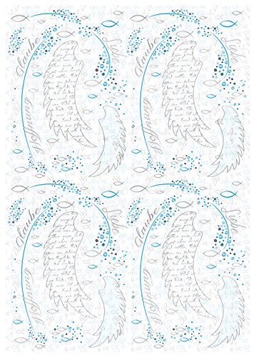 ursus-designkarton-religion-blau-wei-din-a4-5-blatt-200-g-qm-folienveredelt image 7
