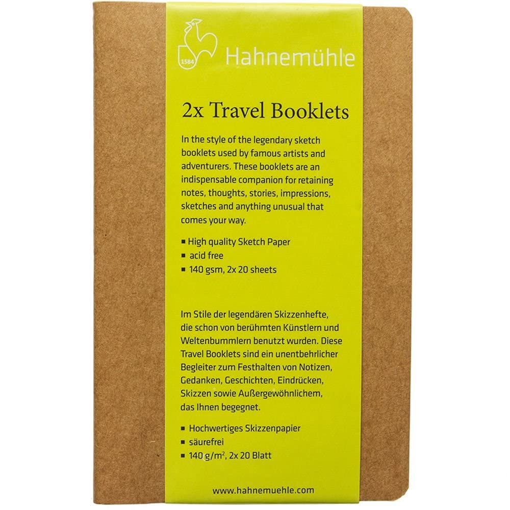 hahnem-hle-travel-booklets-skizzenbuch-2er-pack-135-x-210-mm-2-x-20-blatt image 2