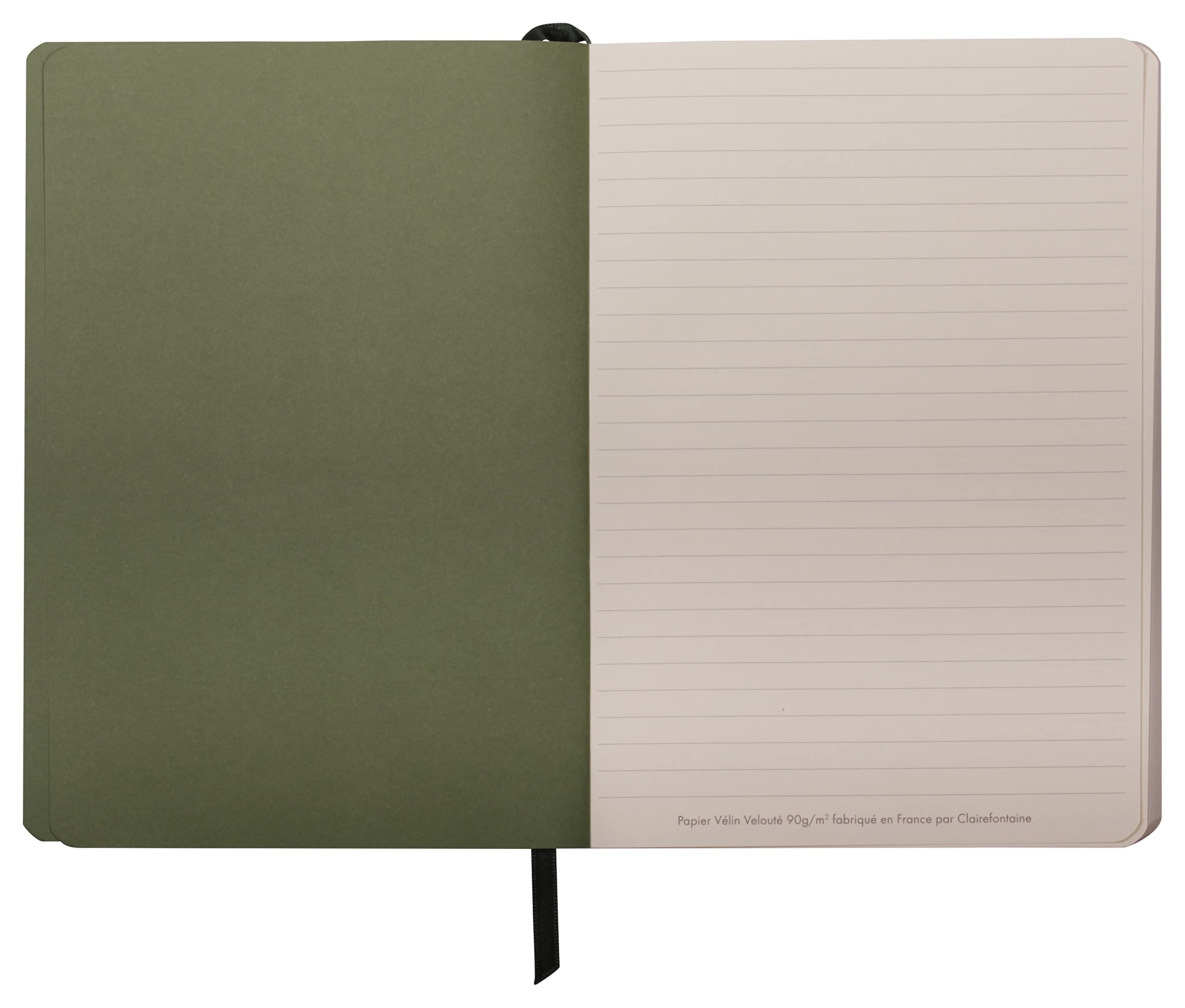 clairefontaine-c-leste-notizbuch-a5-softcover-72-blatt-liniert-gr-n-lammleder image 4