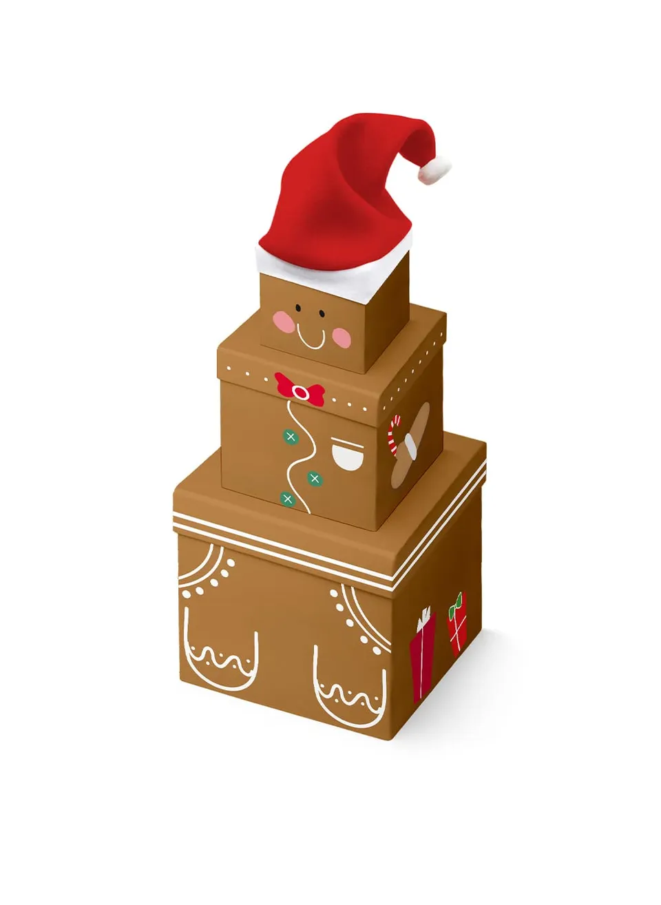 clairefontaine-x-31088-bxc-geschenkboxen-quadratisch-3-teilig-lebkuchenmann-weih image 1