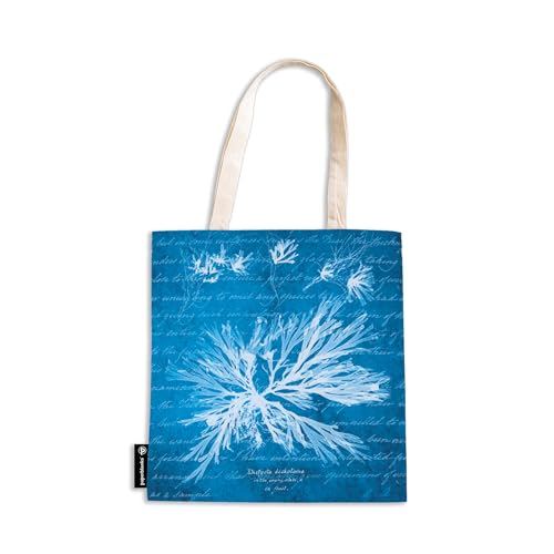 paperblanks-sea-flowers-canvas-anna-atkins-cyanotypes-stoffbeutel-canvas-bag image 3