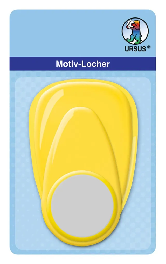 ursus-19490003-motivlocher-mit-hebel-gro-kreis-38-1-mm-gelb image 1