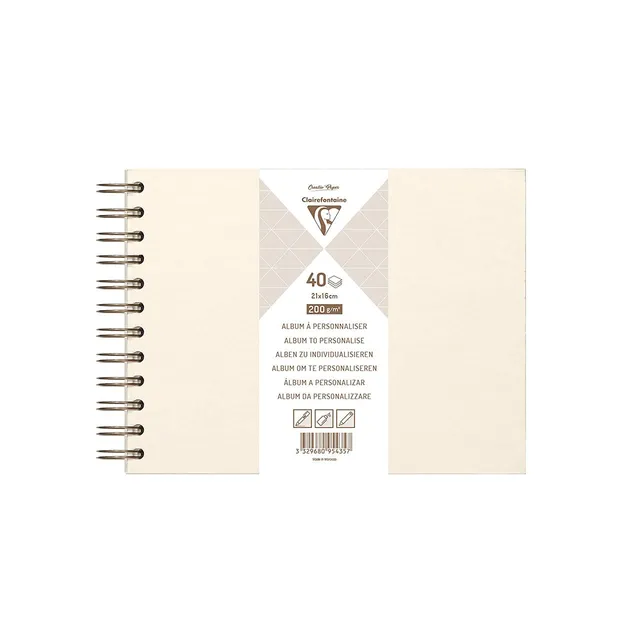 clairefontaine-album-diy-21x16-cm-40-blatt-200g-elfenbeinperlmutt image 1