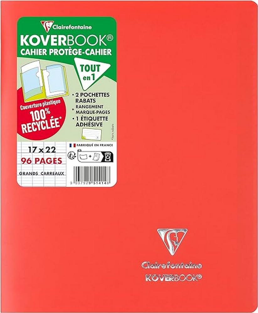 clairefontaine-koverbook-schulheft-971412c-a4-48-blatt-90g-sey-s-blau-geheftet image 2