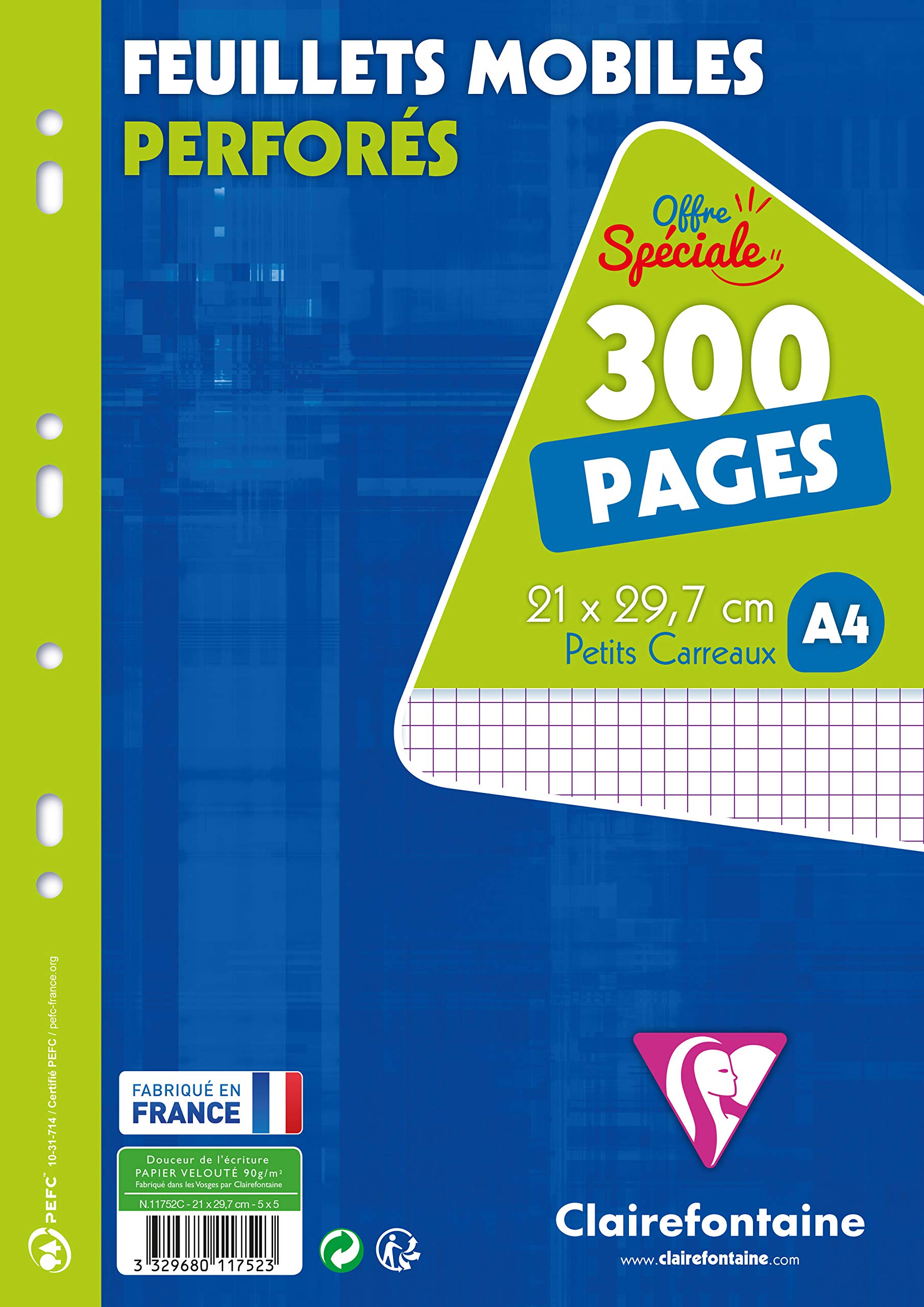 clairefontaine-ringbucheinlagen-a4-150-blatt-90g-franz-sische-lineatur-wei image 8
