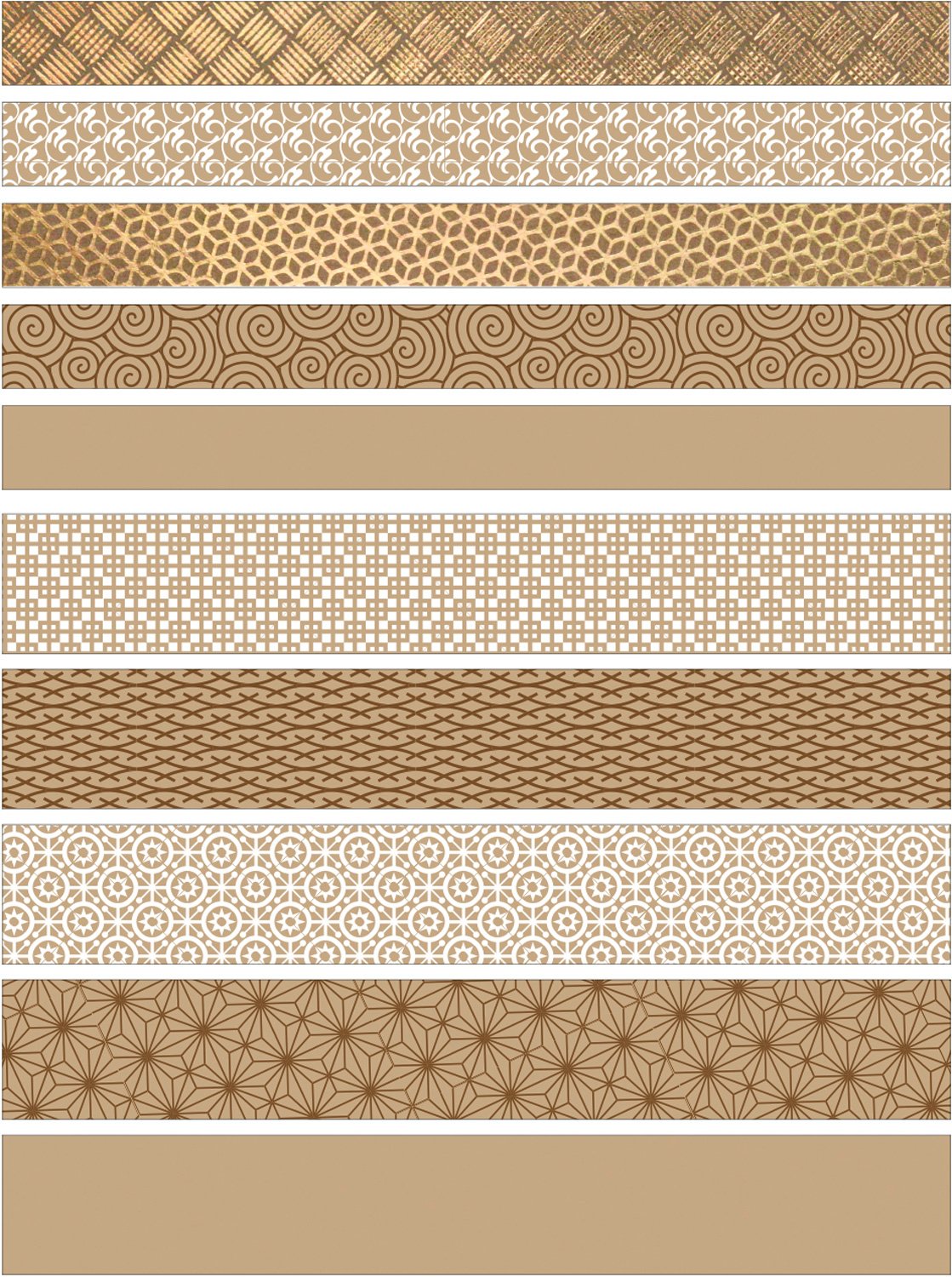 ursus-34830000-papierstreifen-fr-belsterne-gold-braun-wei-kraftpapier-60-streife image 3