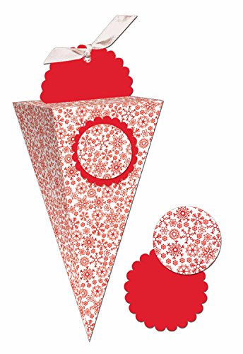 ursus-5140020-geschenkbox-chiara-schneestern-rot-5-st-ck-mit-tags image 4