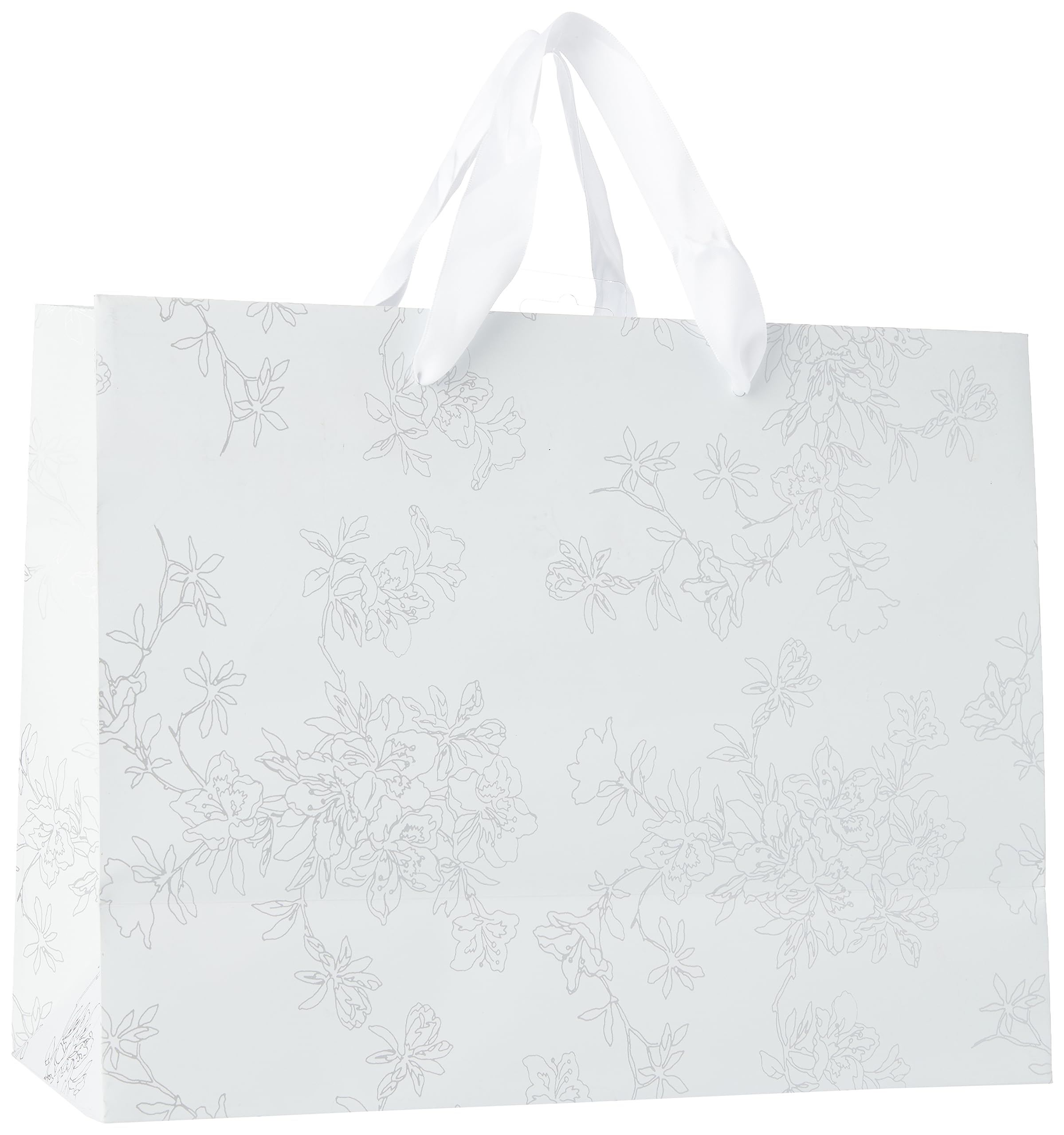 clairefontaine-223760c-geschenktasche-32-x-13-x-24-5-cm-arabesken-silber-wei image 1