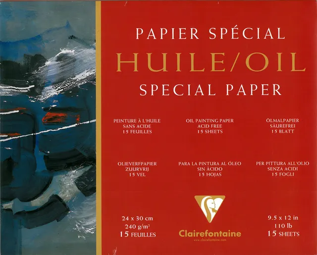 clairefontaine-96492c-huile-lpapier-block-24-x-30-cm-240-g-25-blatt-wei image 1