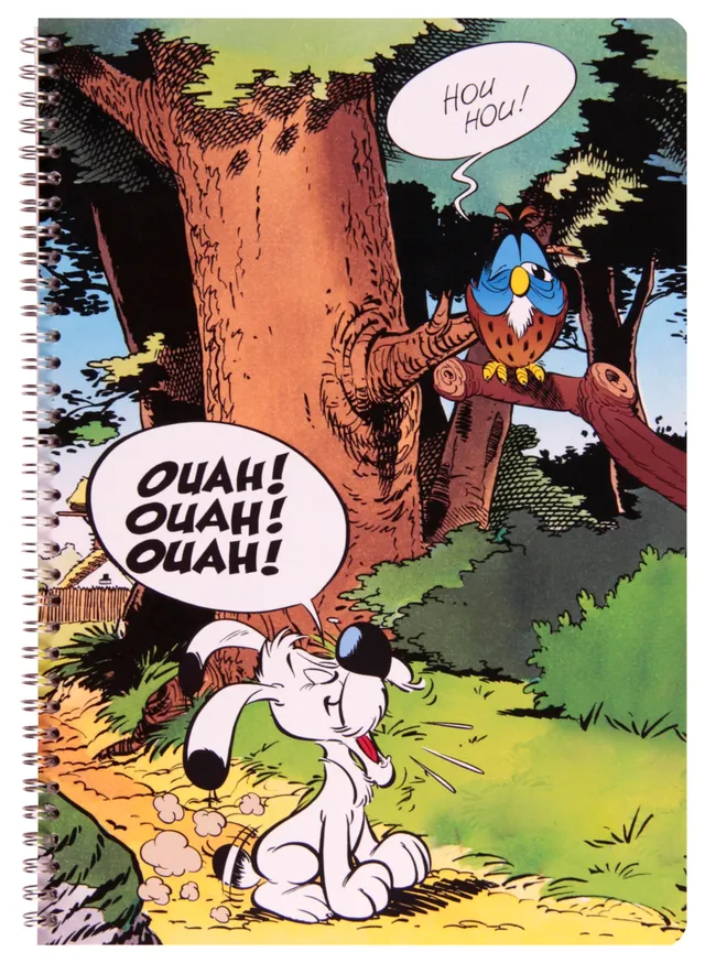 clairefontaine-asterix-heft-din-a4-50-blatt-liniert-mit-rand-idefix-motiv-doppel image 1