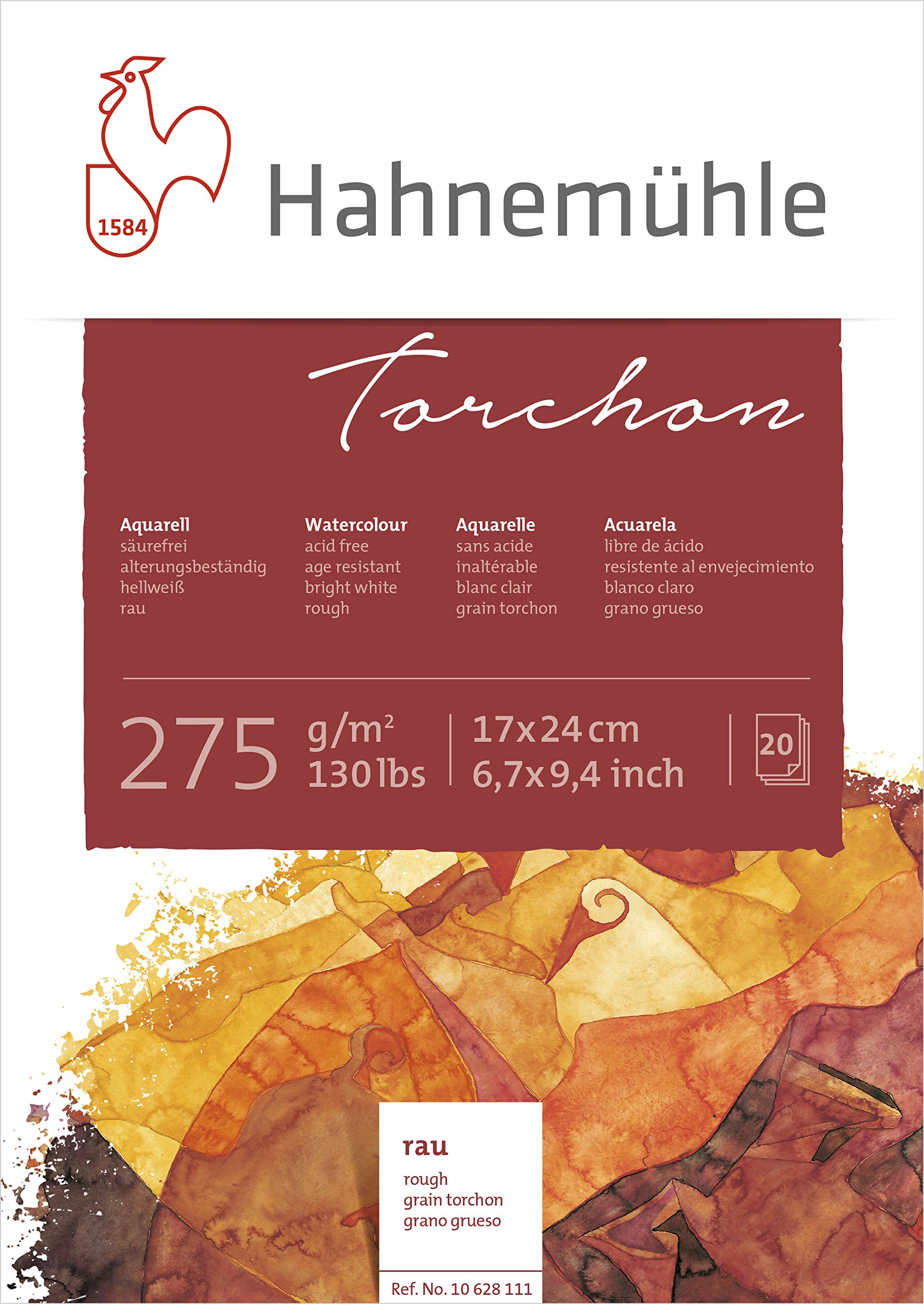 hahnem-hle-aquarellblock-torchon-275-g-m-24-x-32-cm-20-blatt image 3