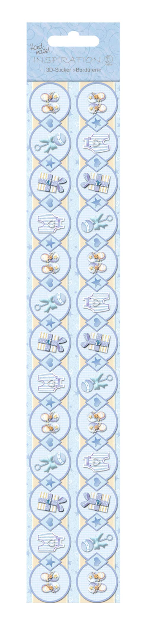 ursus-56430008-3d-sticker-bord-ren-baby-junge-blau-selbstklebend image 1