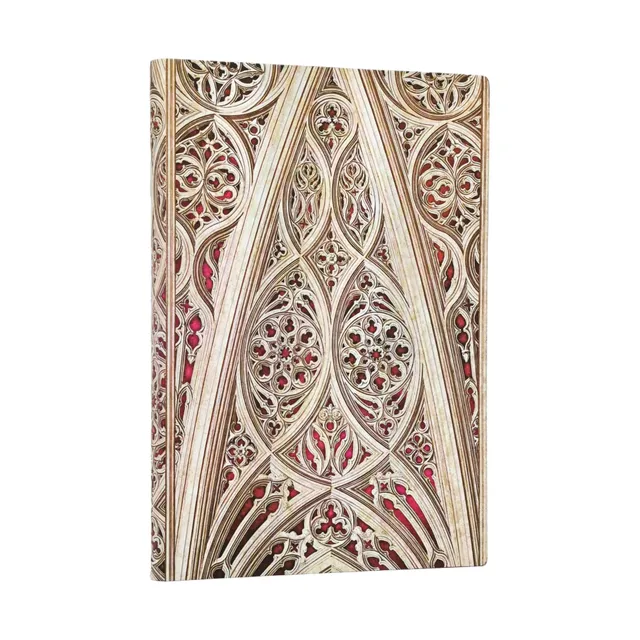 paperblanks-vault-of-the-milan-cathedral-burgundy-duomo-di-milano-midi-notizbuch image 1