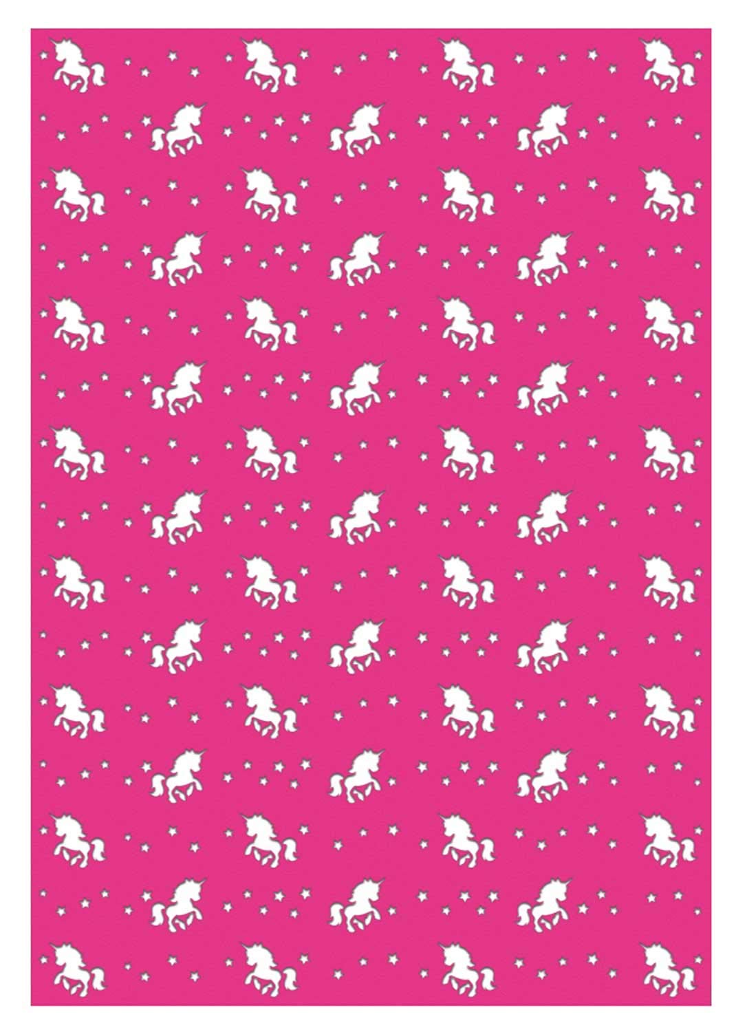 ursus-60950016-silhouetten-karton-einh-rner-fotokarton-pink-10-blatt-23-x-33-cm- image 1