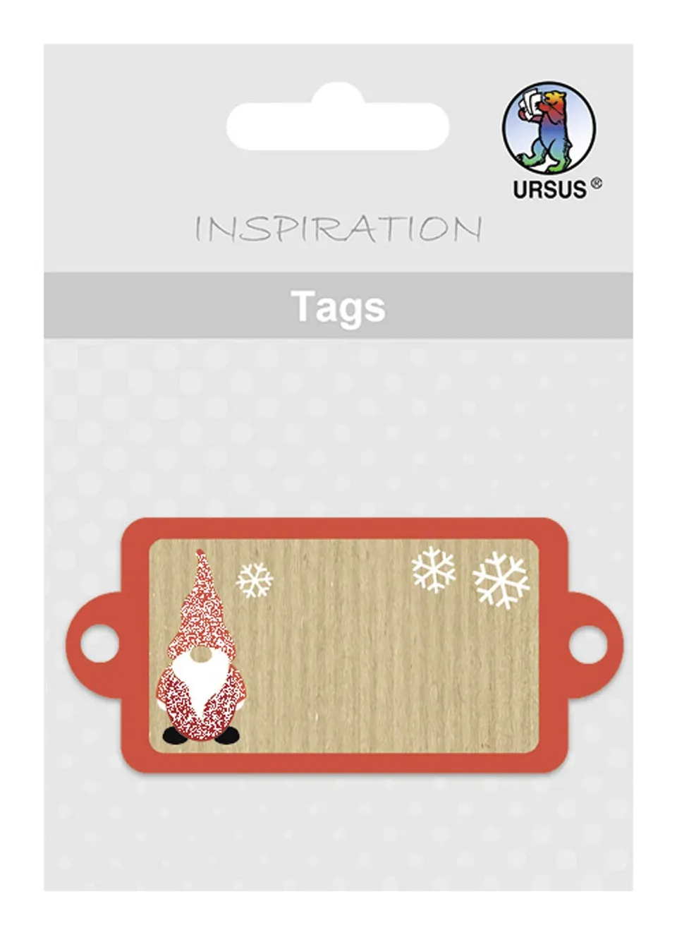 ursus-56710018-geschenkanh-nger-wichtel-quer-8-st-ck-3-45-x-7-5-cm-glitter image 1